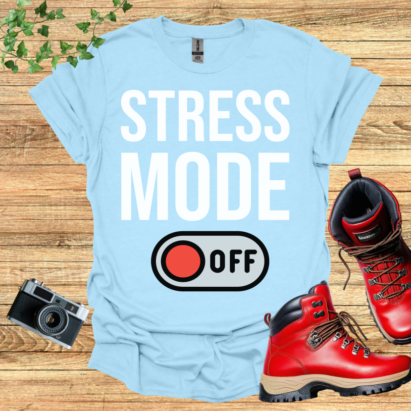 Stress Mode OFF Red T-Shirt