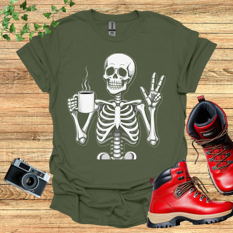 Skeleton Coffee T-Shirt