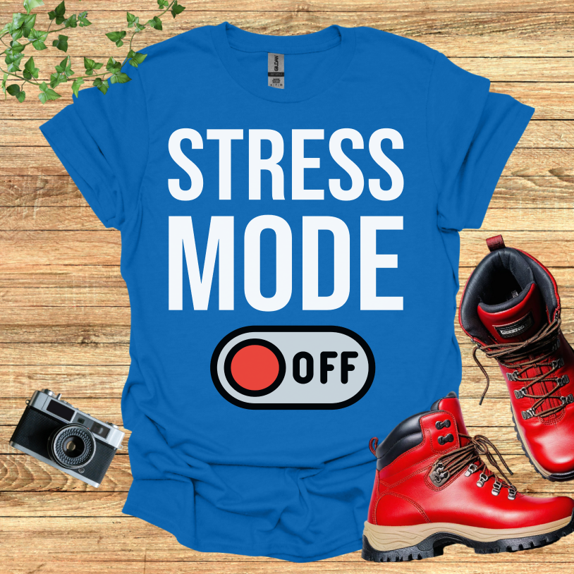 Stress Mode OFF Red T-Shirt
