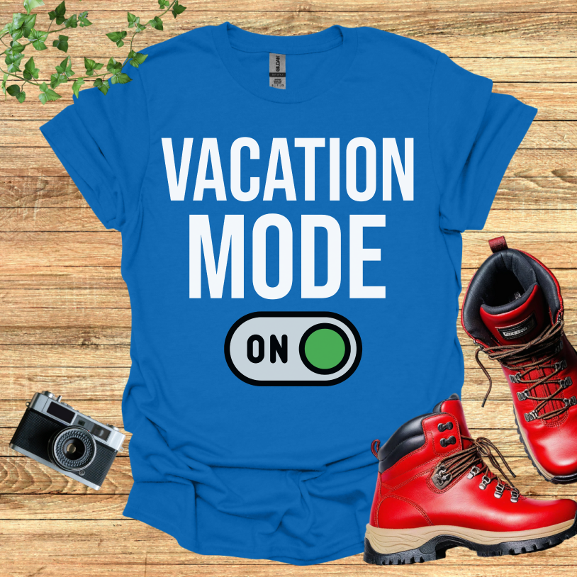 Vacation Mode ON Green T-Shirt