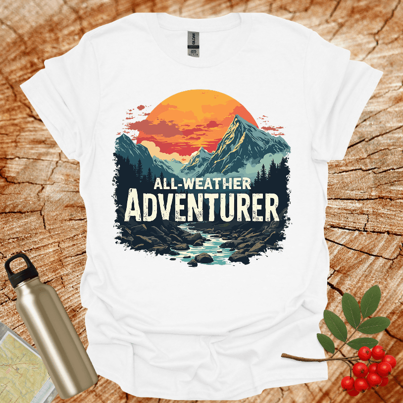 All Weather Adventurer Mountains and River T-Shirt