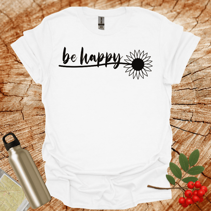 Be Happy Sunflower T-Shirt