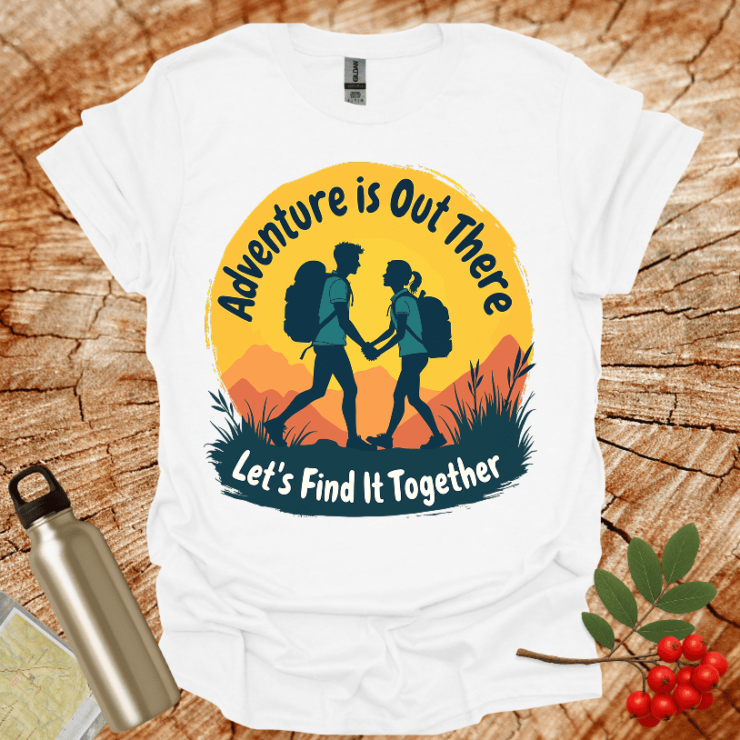 Girl Boy Hiker Lets find it Together T-Shirt