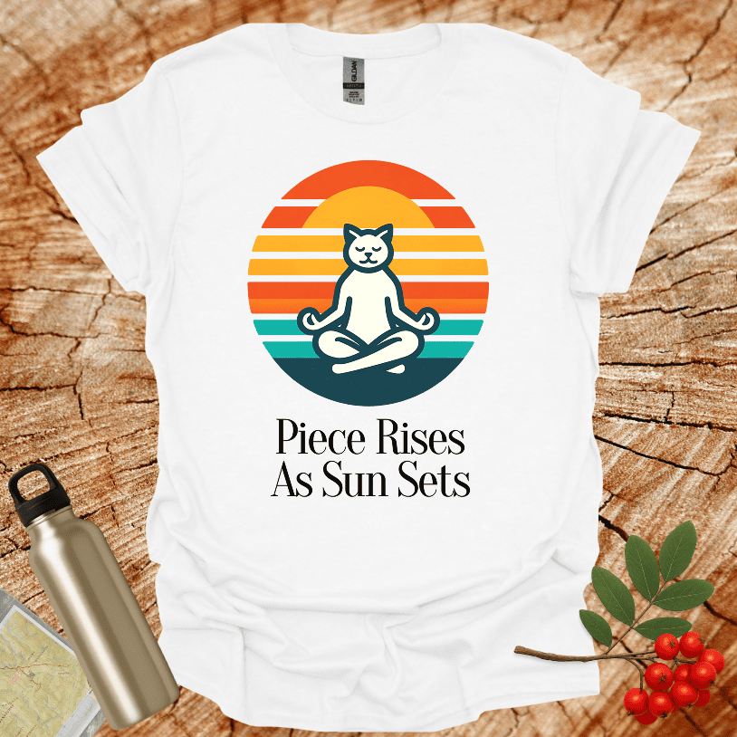 Piece Rises As Sun Sets T-Shirt