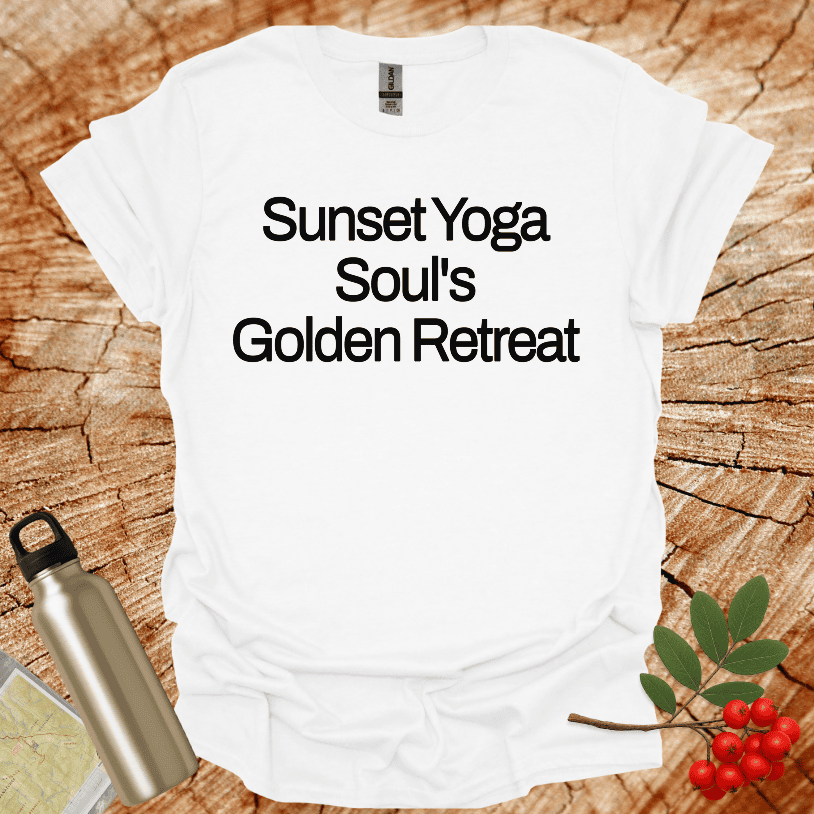 Sunset Yoga Souls Golden Retreat T-Shirt
