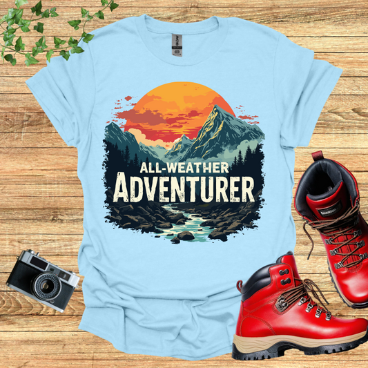 All Weather Adventurer Mountains and River T-Shirt