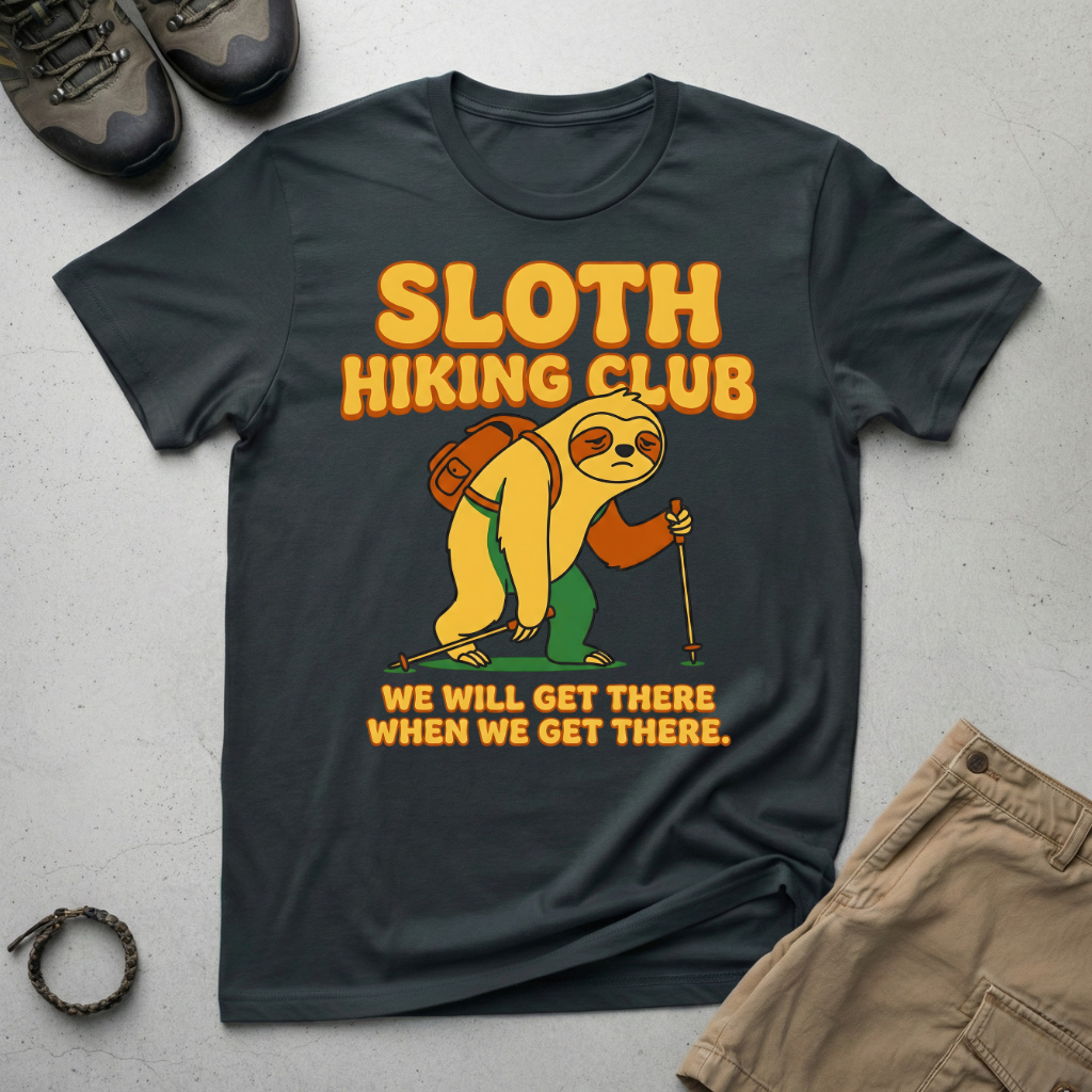 Sloth Hiking Club T-Shirt