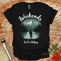 Weekends Are For Hiking Black Only T-Shirt