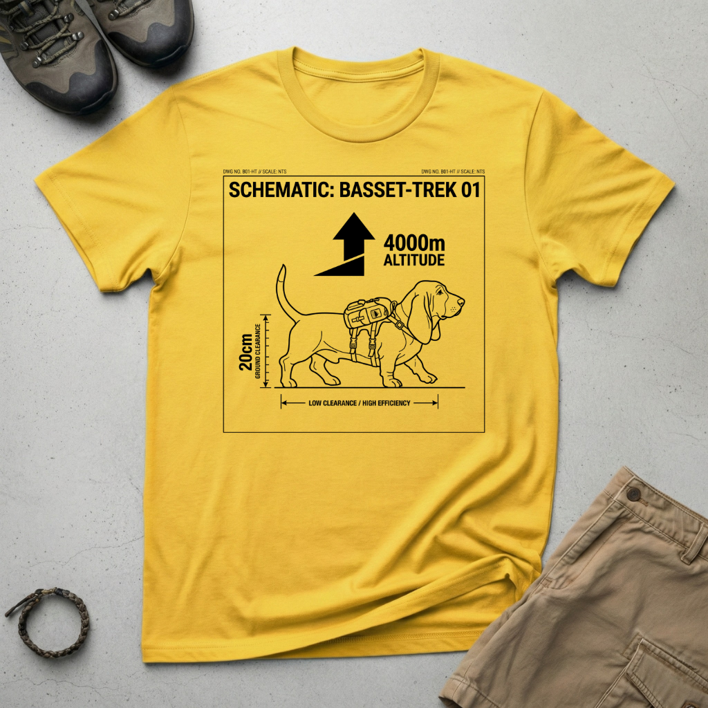 Schematic Basset Trek T-Shirt