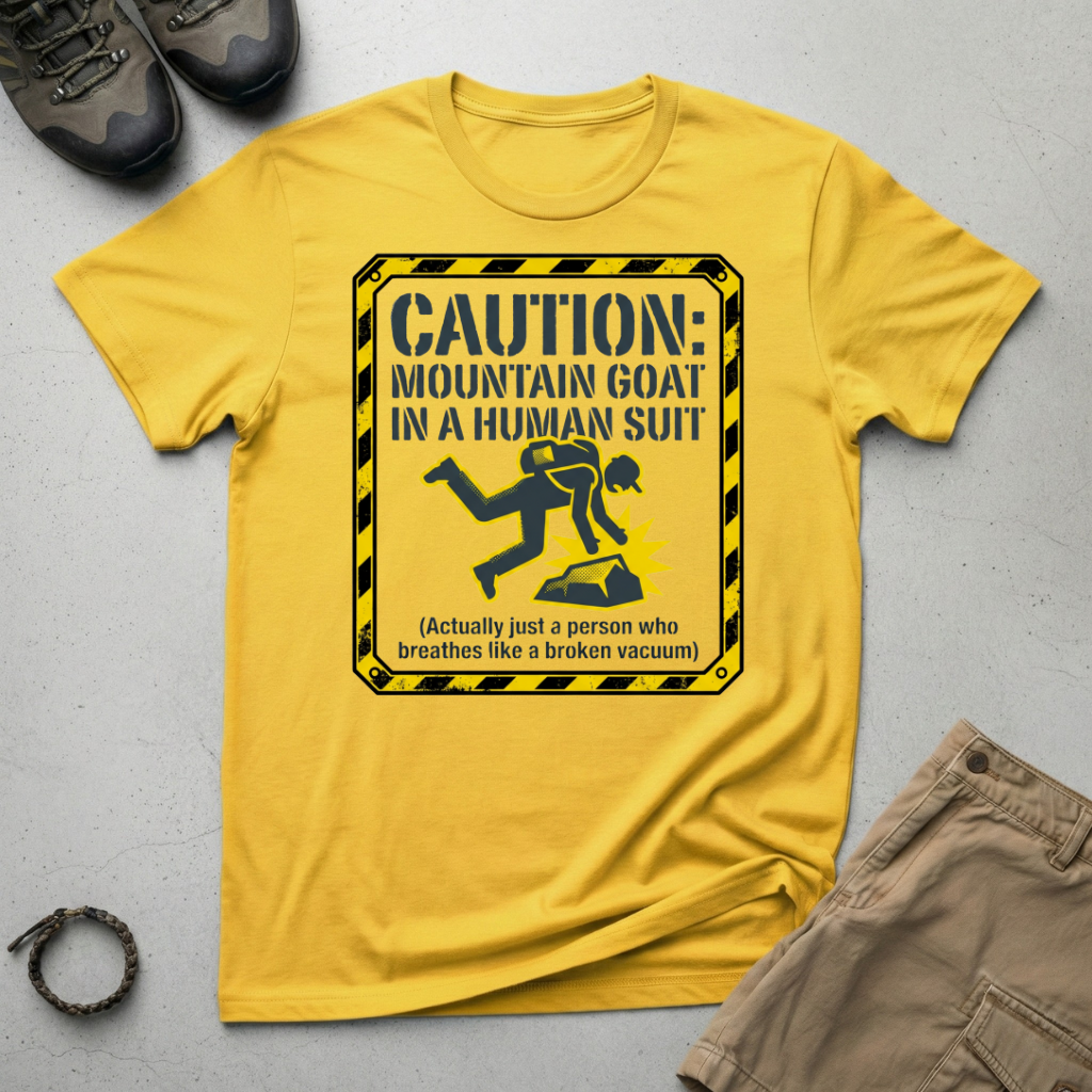 Caution Mountain Goat  T-Shirt
