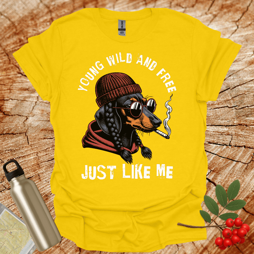 Dachshund Wild and Free T-Shirt