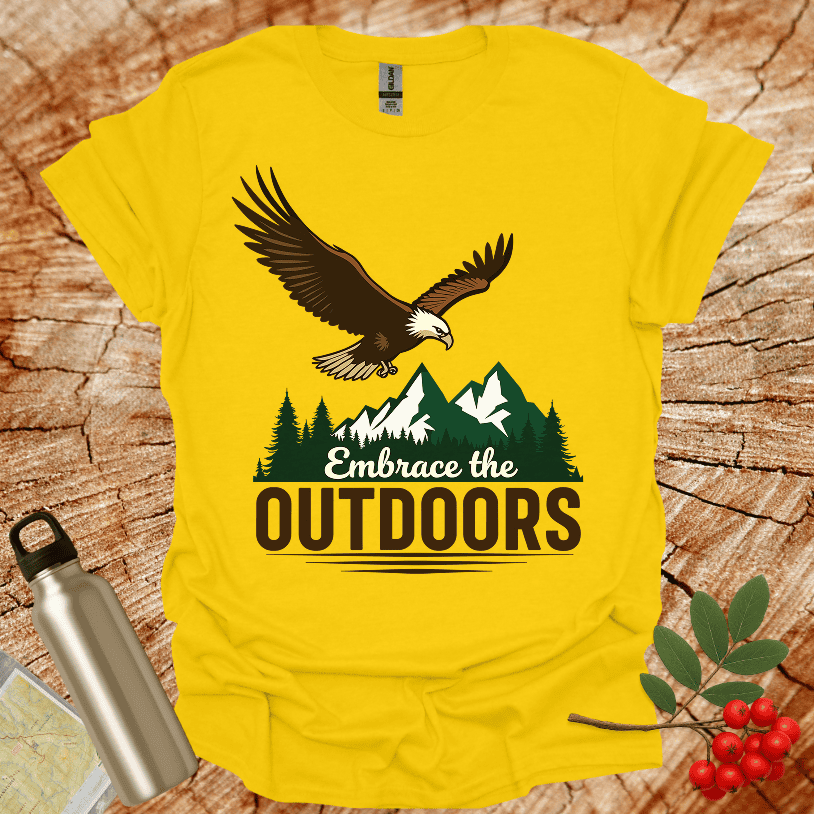 Embrace the Outdoors Eagle Snowy Mountains T-Shirt
