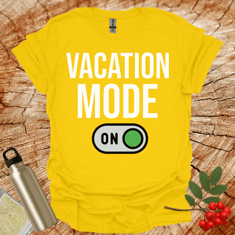 Vacation Mode ON Green T-Shirt