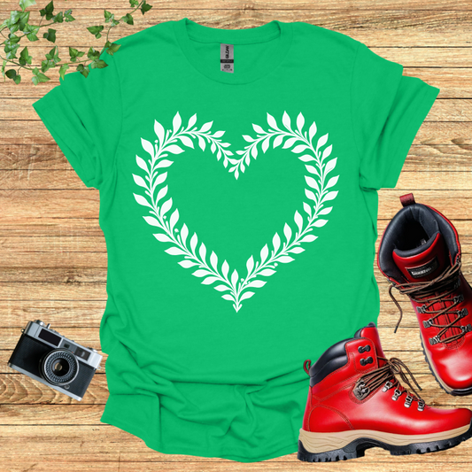 Flower heart shaped T-Shirt