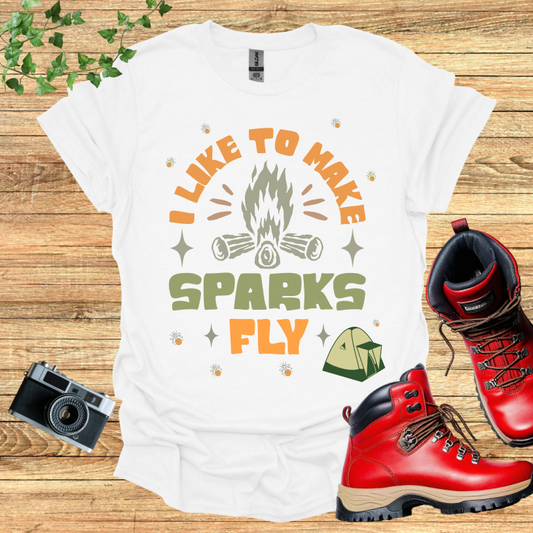 I Llike to make Sparks Fly Tent T-Shirt
