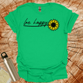 Be happy Sun Flower Multiple Leaves T-Shirt