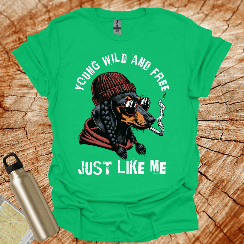 Dachshund Wild and Free T-Shirt