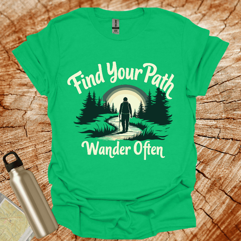 Find Your Path Wander Often Rainbow T-Shirt