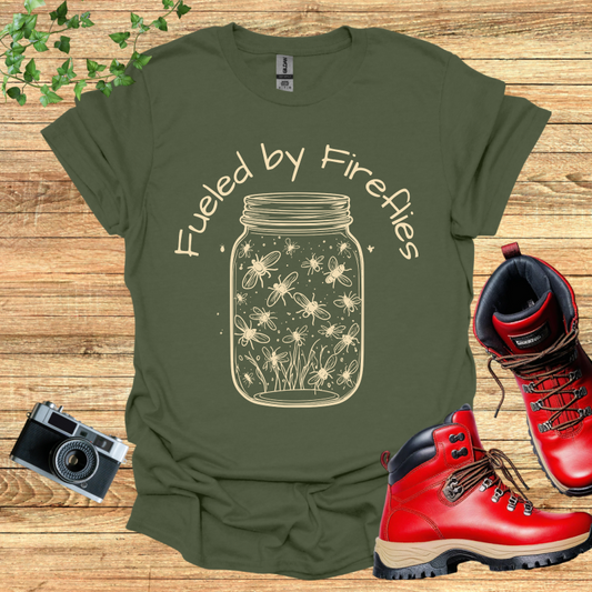 Golden Fireflies In Jar T-Shirt