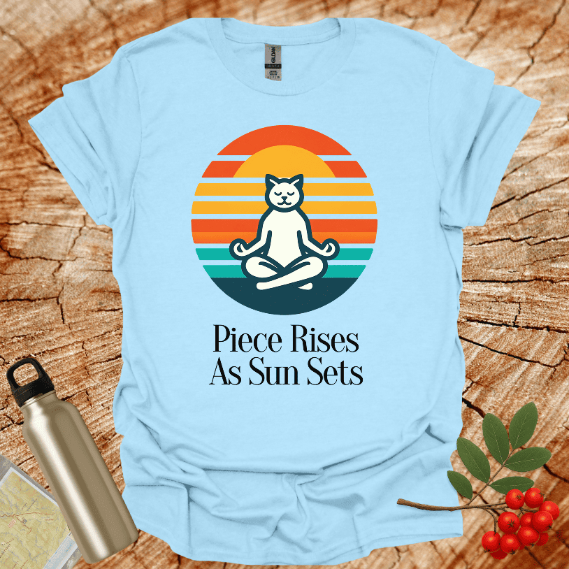 Piece Rises As Sun Sets T-Shirt