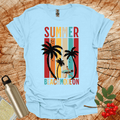 Summer Beach Mode On Male Surfer T-Shirt