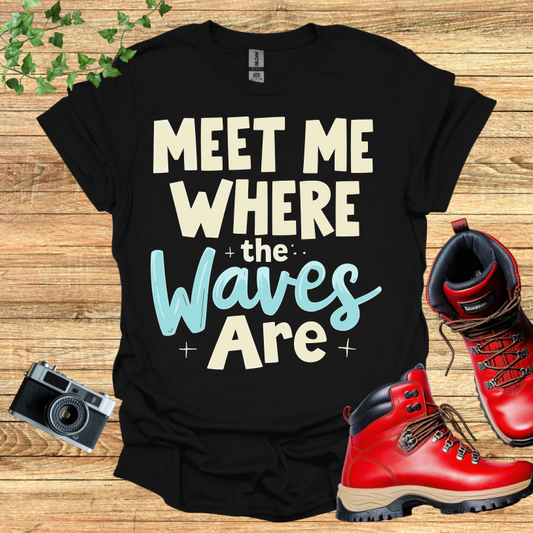 Meet Me Where The Waves Are Stars T-Shirt