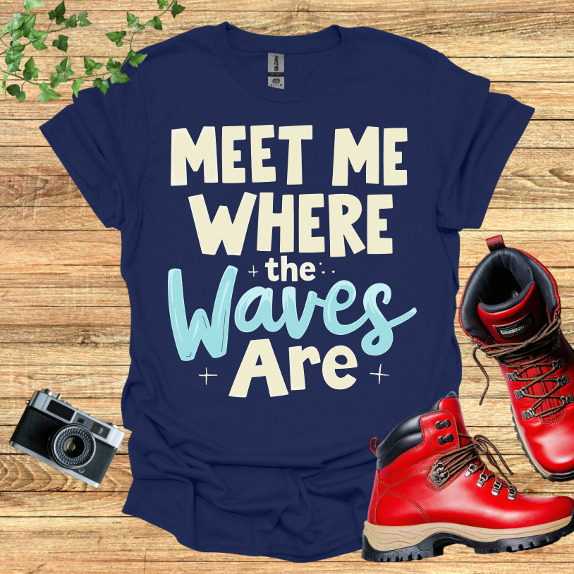 Meet Me Where The Waves Are Stars T-Shirt