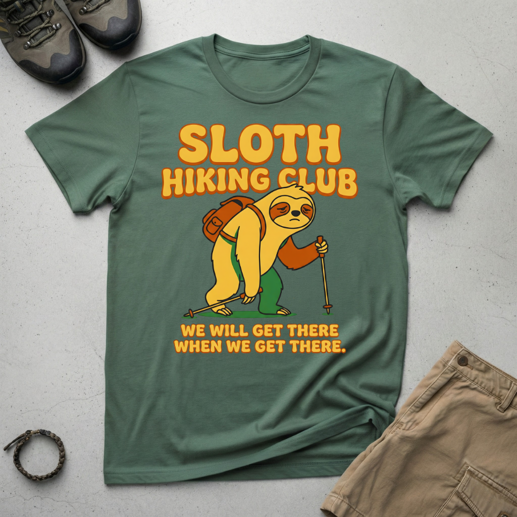 Sloth Hiking Club T-Shirt