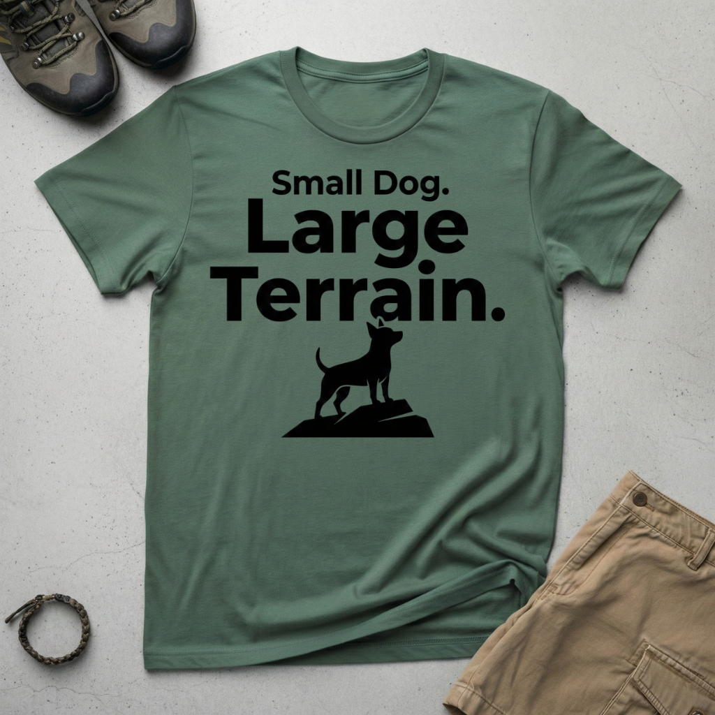Small Dog Large Terrain T-Shirt
