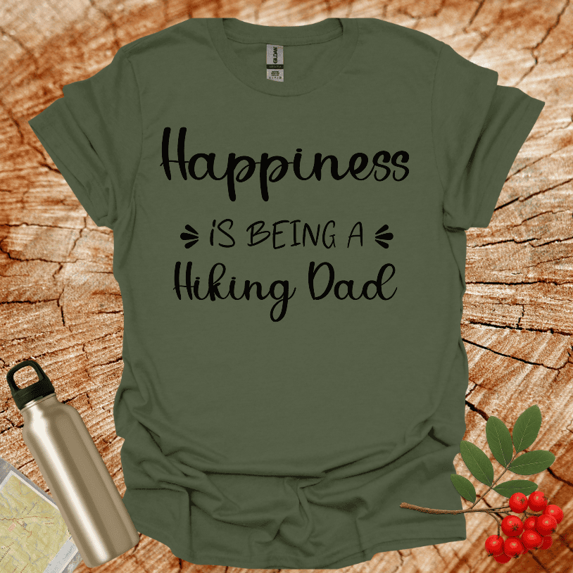 Happiness Is Being A hiking Dad T-Shirt
