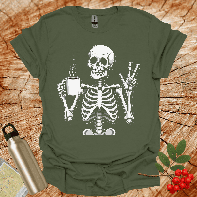 Skeleton Coffee T-Shirt