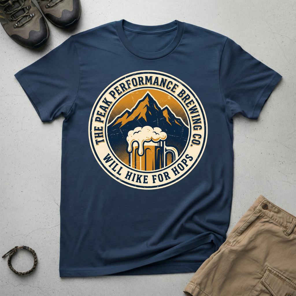 Will Hike For Hops T-Shirt