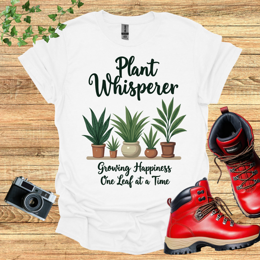 Plant Whisperer Growing Hapiness Leafe T-Shirt