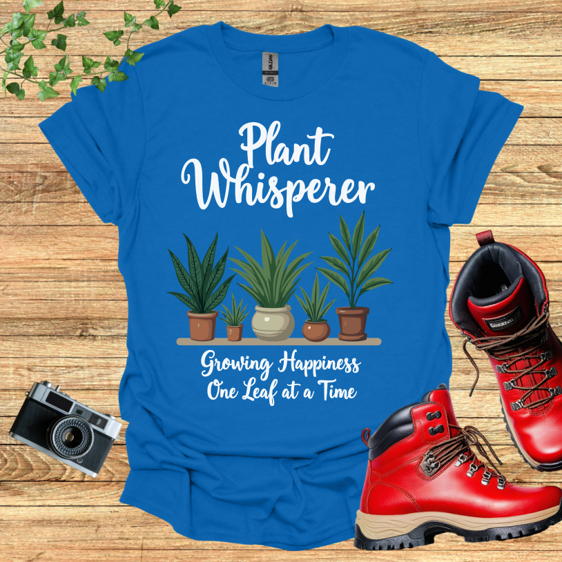 Plant Whisperer Growing Hapiness Leafe T-Shirt
