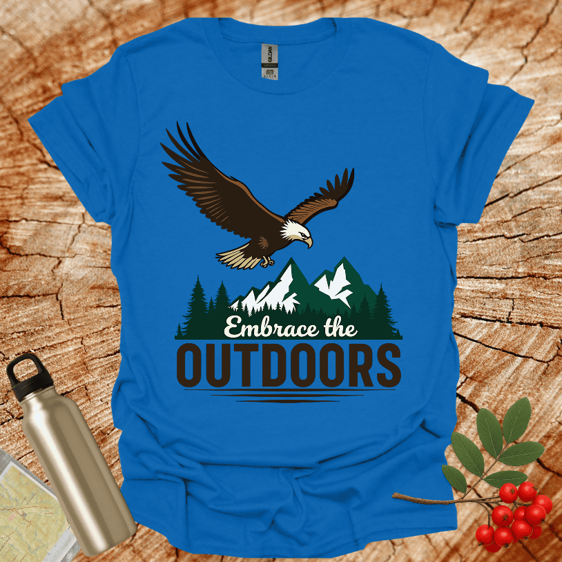 Embrace the Outdoors Eagle Snowy Mountains T-Shirt