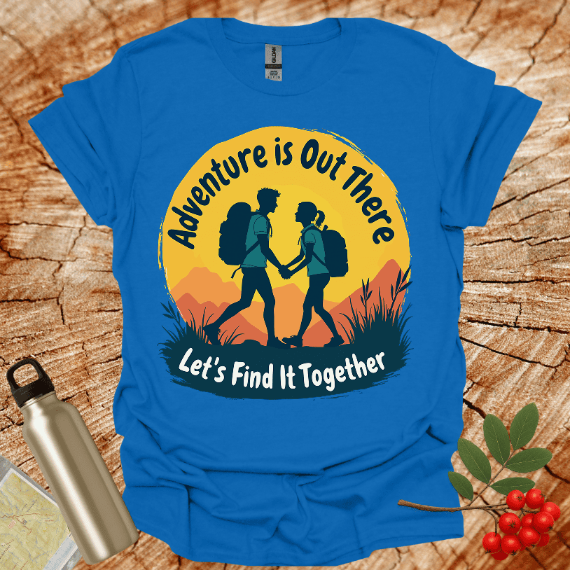 Girl Boy Hiker Lets find it Together T-Shirt