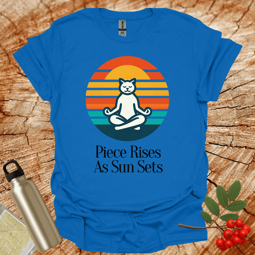 Piece Rises As Sun Sets T-Shirt