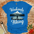 Weekends Are For Hiking Snowy Mountain T-Shirt