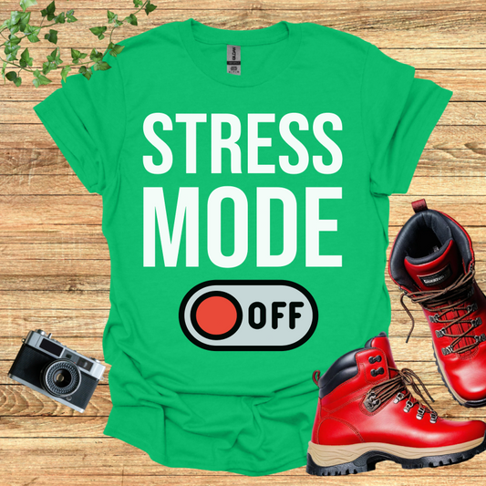 Stress Mode OFF Red T-Shirt