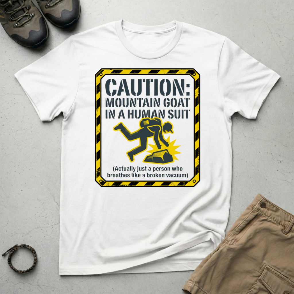Caution Mountain Goat  T-Shirt