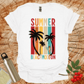 Summer Beach Mode On Female Surfer T-Shirt